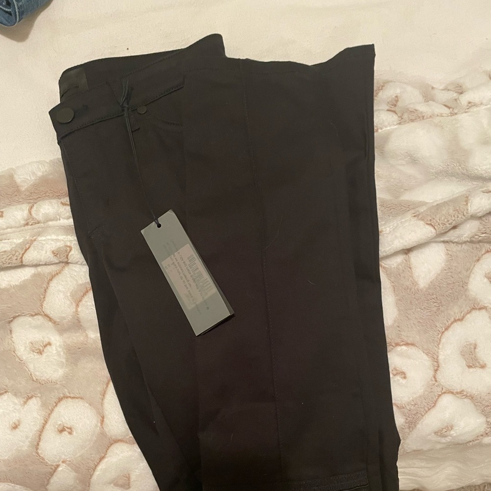 Black textured super fine skinny jeans waist size 26